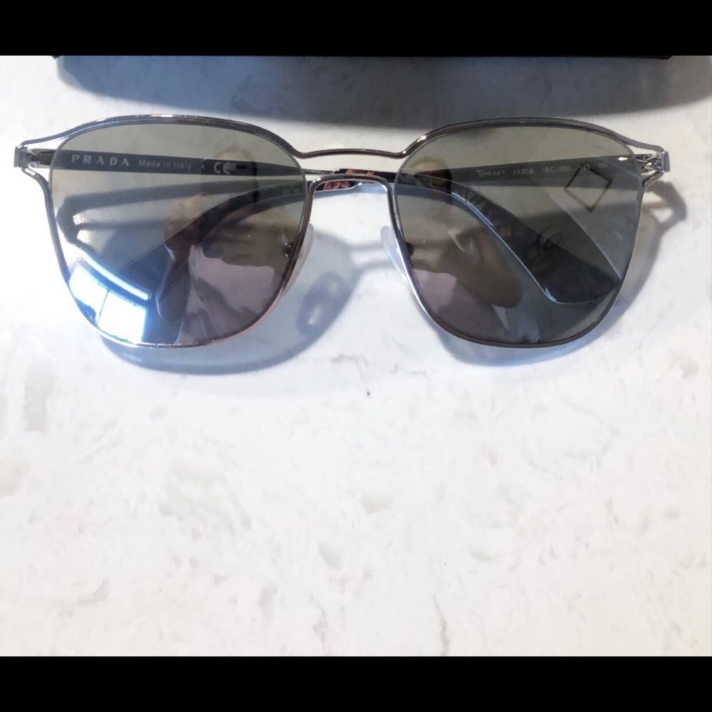 Prada mirror reflective sunglasses